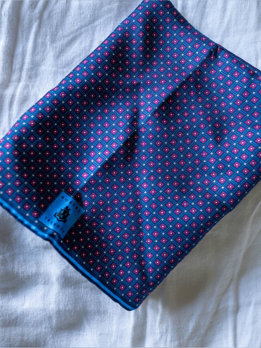 Robert Talbott Silk Pocket Square Made in Italy